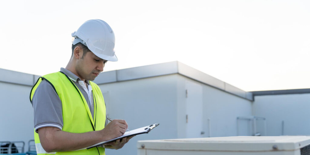 Commercial HVAC repair technician