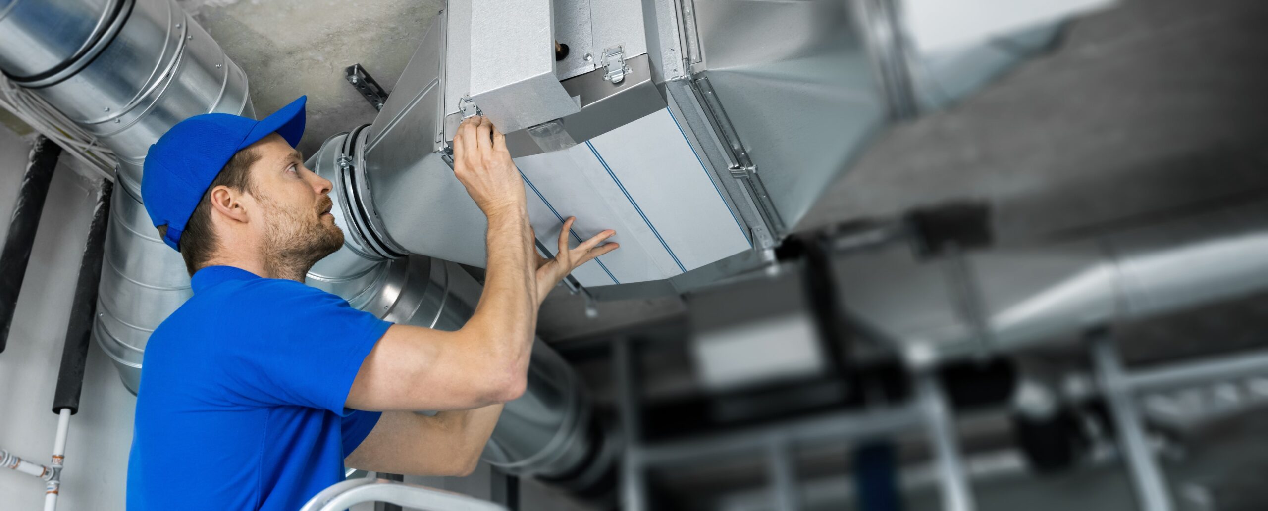 Duct technician work